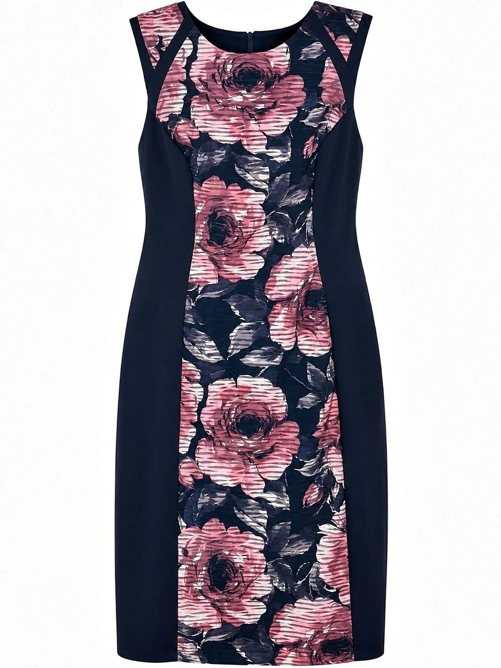 Connected Apparel Floral Mini Dress Black & Pink Size 16